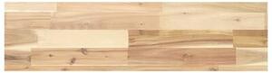 Półki ścienne, 2 szt., 100x20x4 cm, surowe lite drewno akacjowe
