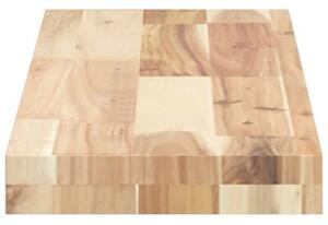 Półki ścienne, 2 szt., 100x20x4 cm, surowe lite drewno akacjowe