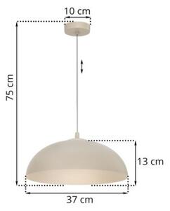 Lampa wisząca Light Home LH Misa 1xE27 klosz 37cm kaszmirowy