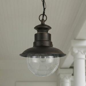 Zewnętrzna Lampa Lindby, Eddie, ściemnialny, brąz rdzawy, balkon, metal, dworkowy | rustykalny