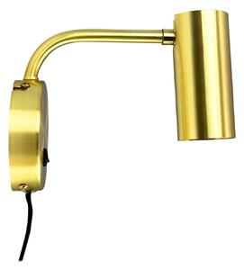 Lampa Ścienna Dyberg Larsen, Skagerrak, złoty | mosiężny, salon, metal, nowoczesny