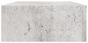 Półki ścienne z szufladą, 2 szt., szare, 40x23,5x10 cm, mdf