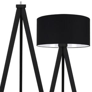 Lampa podłogowa trójnóg czarny Light Home LH Gaja 1xE27 44cm abażur walec czarny