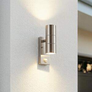 Zewnętrzna Lampa Lindby, EYRIN, ściemnialny, metaliczny, taras, metal, nowoczesny