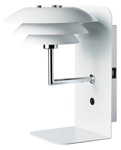 Lampa Ścienna Dyberg Larsen, DL20 USB Shelf, ściemnialny, biały, sypialnia, metal, skandynawski