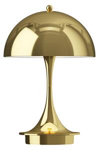 Zewnętrzna Lampa Louis Poulsen, Panthella Portable, ściemnialny, złoty | mosiężny, balkon, tworzywo sztuczne, design
