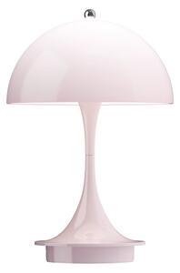 Zewnętrzna Lampa Louis Poulsen, Panthella Portable, ściemnialny, pudrowy róż, balkon, tworzywo sztuczne, design