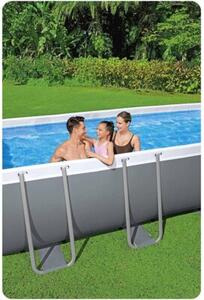 Basen ogrodowy stelażowy Bestway 488x244x122 cm prostokątny 11w1