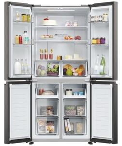 Lodówka HAIER HCR3818ENMD Side by Side No Frost 181.5cm Ciemny Inox