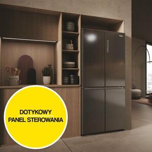 Lodówka HAIER HCR3818ENMD Side by Side No Frost 181.5cm Ciemny Inox