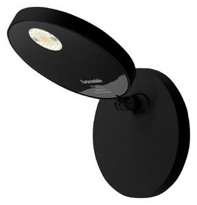 Lampa Ścienna Artemide, Demetra Spotlight, ściemnialny, czarny, salon, metal, design