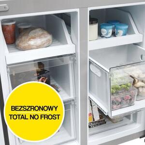 Lodówka HAIER HCR3818ENMD Side by Side No Frost 181.5cm Ciemny Inox