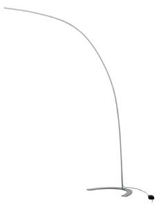 Lampa Podłogowa Lindby, DANUA, ściemnialny, szary, salon, metal, nowoczesny