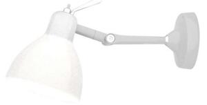 Lampa ścienna/sufitowa Luxy H0, biała z przełącznikiem