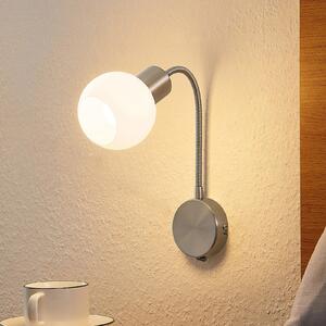 Lampa Ścienna Lindby, Lioma, ściemnialny, metaliczny, salon, metal, nowoczesny