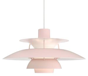 Lampa Wisząca Louis Poulsen, PH 5, ściemnialny, pudrowy róż, salon, metal, design