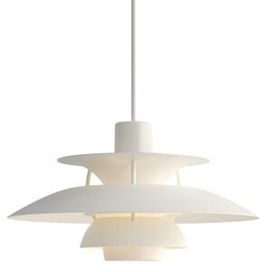 Lampa Wisząca Louis Poulsen, PH 5 Mini, ściemnialny, biały, salon, metal, design