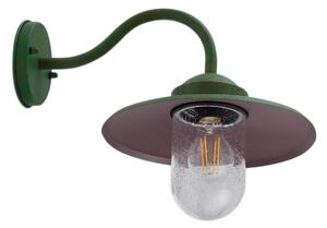 Zewnętrzna Lampa Lindby, Bilma, ściemnialny, zielony, balkon, aluminium, nowoczesny