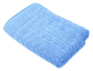 Texpol Skandynawski ręcznik łazienkowy 50x90 cm bawełna 500 g niebieski jasny jeans