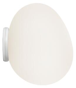 Lampa Ścienna Foscarini, Gregg piccola, ściemnialny, biały, przedpokój, szkło, design
