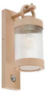 Zewnętrzna Lampa Lindby, Yrene, ściemnialny, beżowy, taras, aluminium, nowoczesny