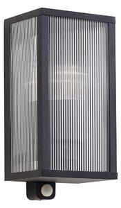 Zewnętrzna Lampa Lindby, Peldar, ściemnialny, czarny, taras, aluminium, nowoczesny