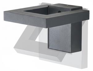 Zewnętrzna Lampa Lindby, Orbin, szary, taras, aluminium, nowoczesny