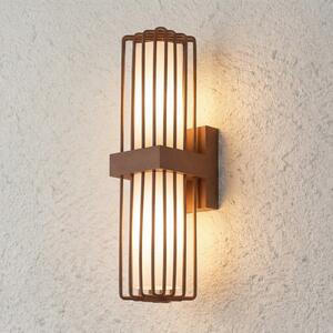 Zewnętrzna Lampa Lucande, Chandan, ściemnialny, brąz rdzawy, balkon, aluminium, nowoczesny