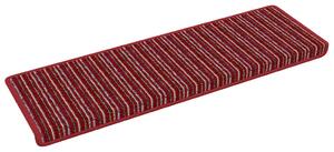 Samoprzylepne maty na schody 15 pcs Czerwony 65 x 21 x 4 cm