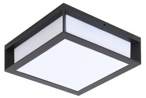 Zewnętrzna Lampa Lindby, Sivana, ściemnialny, czarny, taras, tworzywo sztuczne, nowoczesny