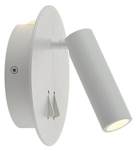 Lampa Ścienna Lucande, Magya, biały, salon, aluminium, nowoczesny