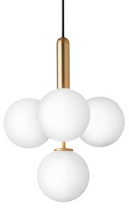 Lampa Wisząca Nuura Aps, Miira 4, ściemnialny, złoty | mosiężny, salon, szkło, design