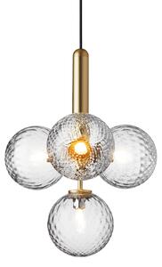 Lampa Wisząca Nuura Aps, Miira 4, ściemnialny, złoty | mosiężny, salon, szkło, design