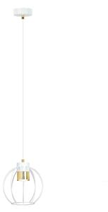 AJAX 1 WHITE/GOLD 1224/1 lampa wisząca regulowana czarna styl loftowy