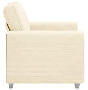 Sofa fotel kremowy 100x77x82 cm tkanina kordowa