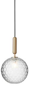 Lampa Wisząca Nuura Aps, Miira 1 Large, ściemnialny, złoty | mosiężny, salon, szkło, design