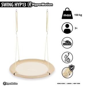 Huśtawka bocianie gniazdo HyperMotion - średnica 100 cm, kolor beżowy boho