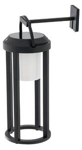 Zewnętrzna Lampa Lucande, Tilena, ściemnialny, czarny, balkon, aluminium, nowoczesny