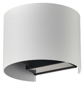 Zewnętrzna Lampa Lindby, Dara, ściemnialny, biały, balkon, aluminium, nowoczesny