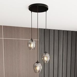 Lampa wisząca ISTAR 3 BL PREMIUM GRAFIT loft klosze grafit