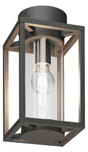 Zewnętrzna Lampa Lucande, Ferda, ściemnialny, czarny, taras, aluminium, nowoczesny