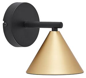 Lampa Ścienna Lucande, Kartio, ściemnialny, czarny, salon, metal, design