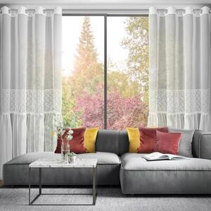 Firana gotowa EUROFIRANY Lauri 140 x 250 cm Biały