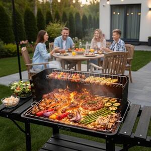 Grill węglowy VELACO VL06-RS-BLACK Czarny