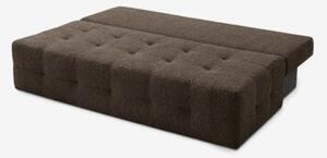 Sofa Rozkładana Kanapa z Funkcją Spania Dwuosobowa Do Salonu Brązowa MORANA