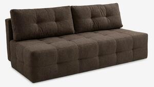 Sofa Rozkładana Kanapa z Funkcją Spania Dwuosobowa Do Salonu Brązowa MORANA