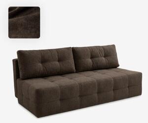 Sofa Rozkładana Kanapa z Funkcją Spania Dwuosobowa Do Salonu Brązowa MORANA