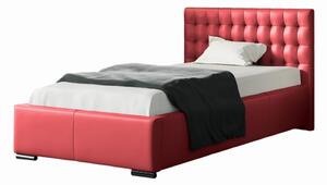 Łóżko 90x200 Tapicerowane Porto + Pojemnik Tkaniny I Kolory Do Wyboru