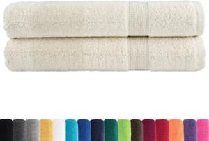 Ręczniki premium solund, 2 szt., kremowe, 80x200 cm, 600 g/cm²