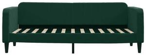 Sofa rozsuwana, ciemnozielona, 80x200 cm, aksamit